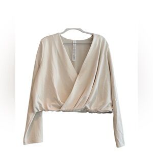 Lululemon Athletica Lightweight Softstreme wrap-front top NWT